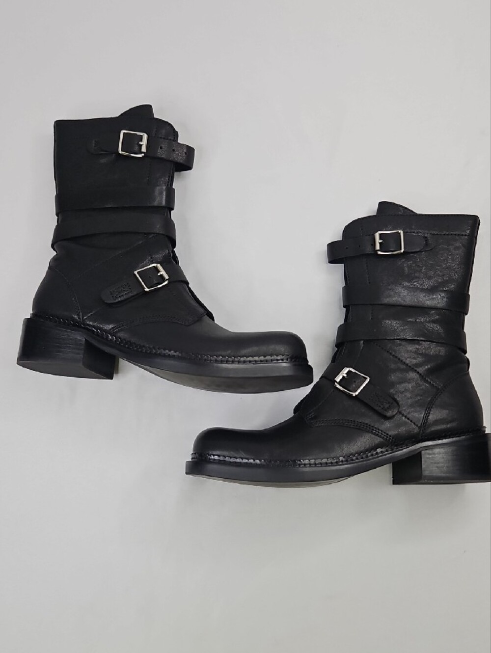 Women's Jeffrey Campbell Shoreditch Strappy Buckle Boots Size 9.5 - Picture 10 of 11